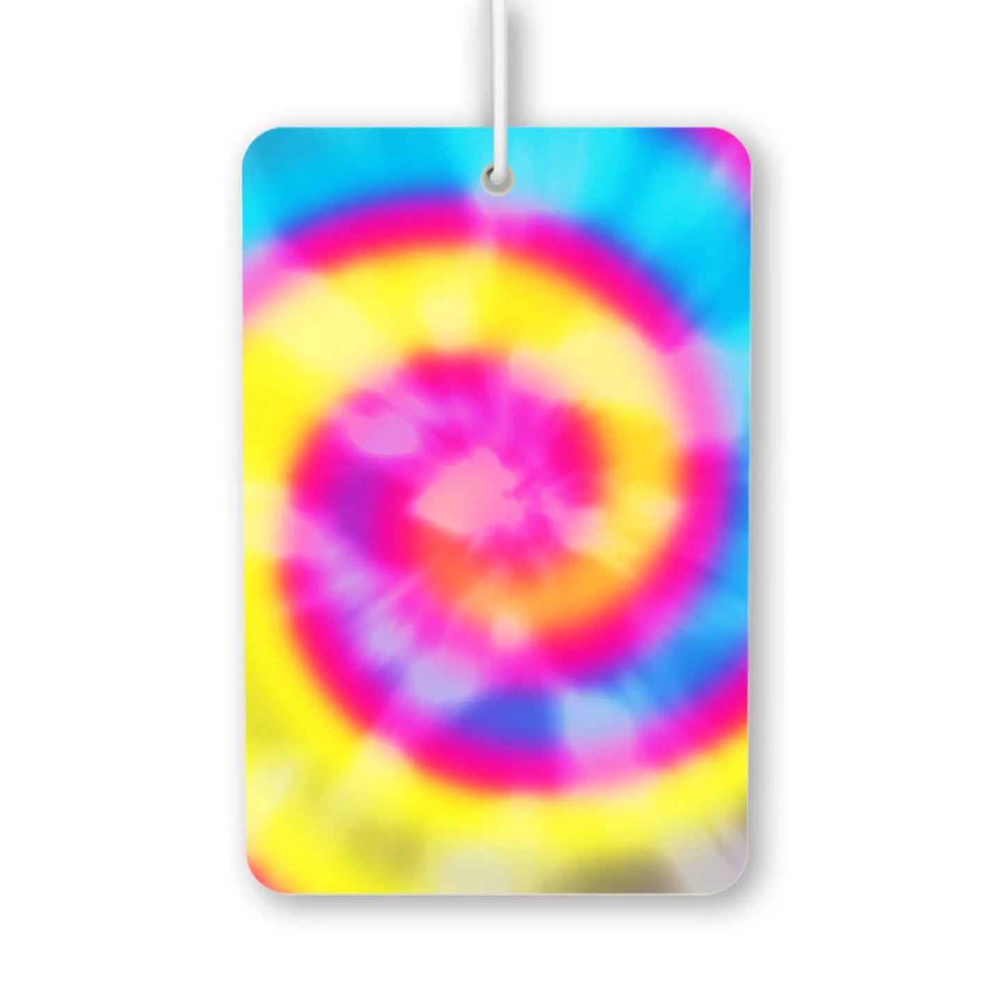 Colorful Tie-Dye Swirl Air Freshener
