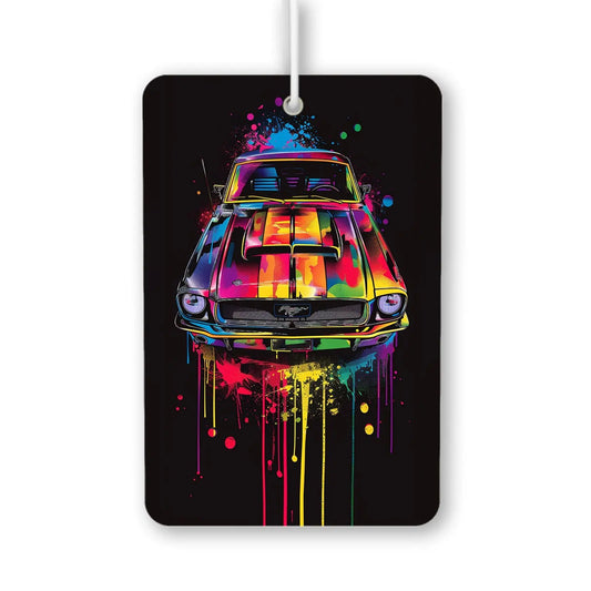 Colorful Vintage Car Art Print Air Freshener