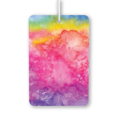 Colorful Watercolor Abstract Air Freshener