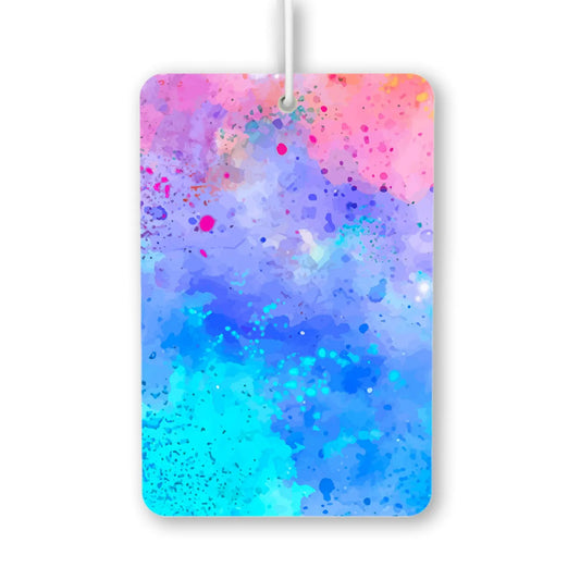 Colorful Watercolor Splash Air Freshener