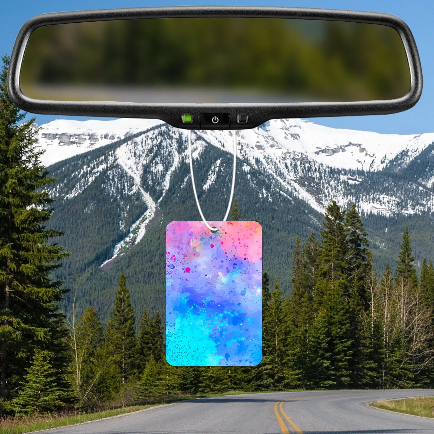 Colorful Watercolor Splash Air Freshener