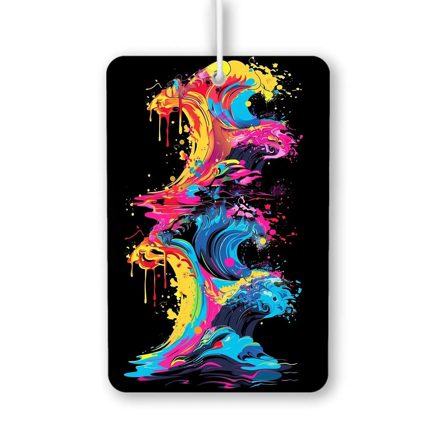 Colorful Wave Art Air Freshener