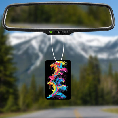 Colorful Wave Art Air Freshener