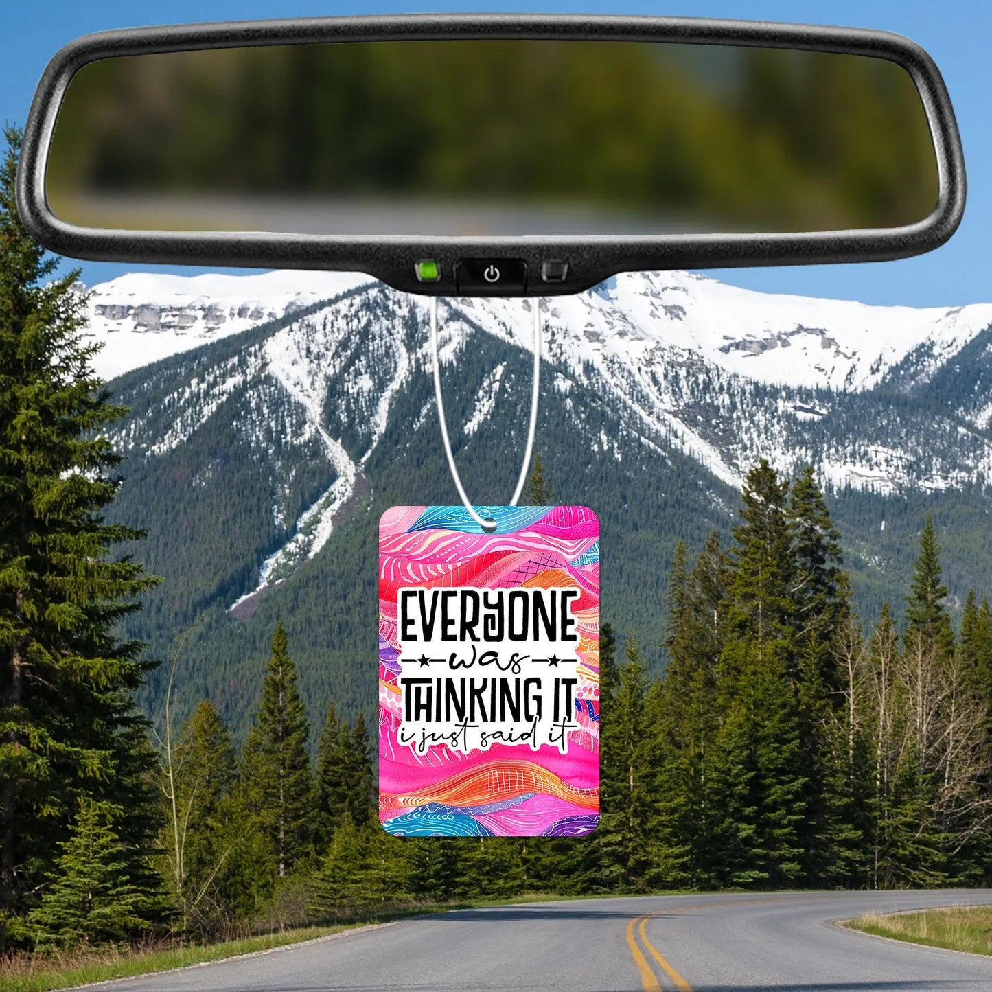 Colorful Waves Quote Air Freshener