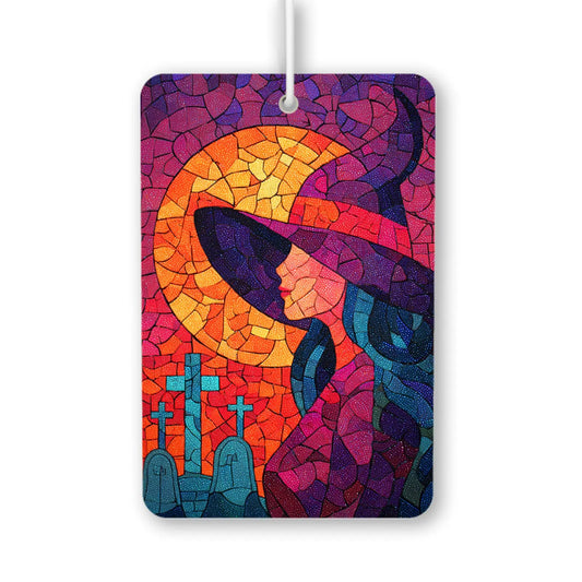 Colorful Witch Silhouette Air Freshener