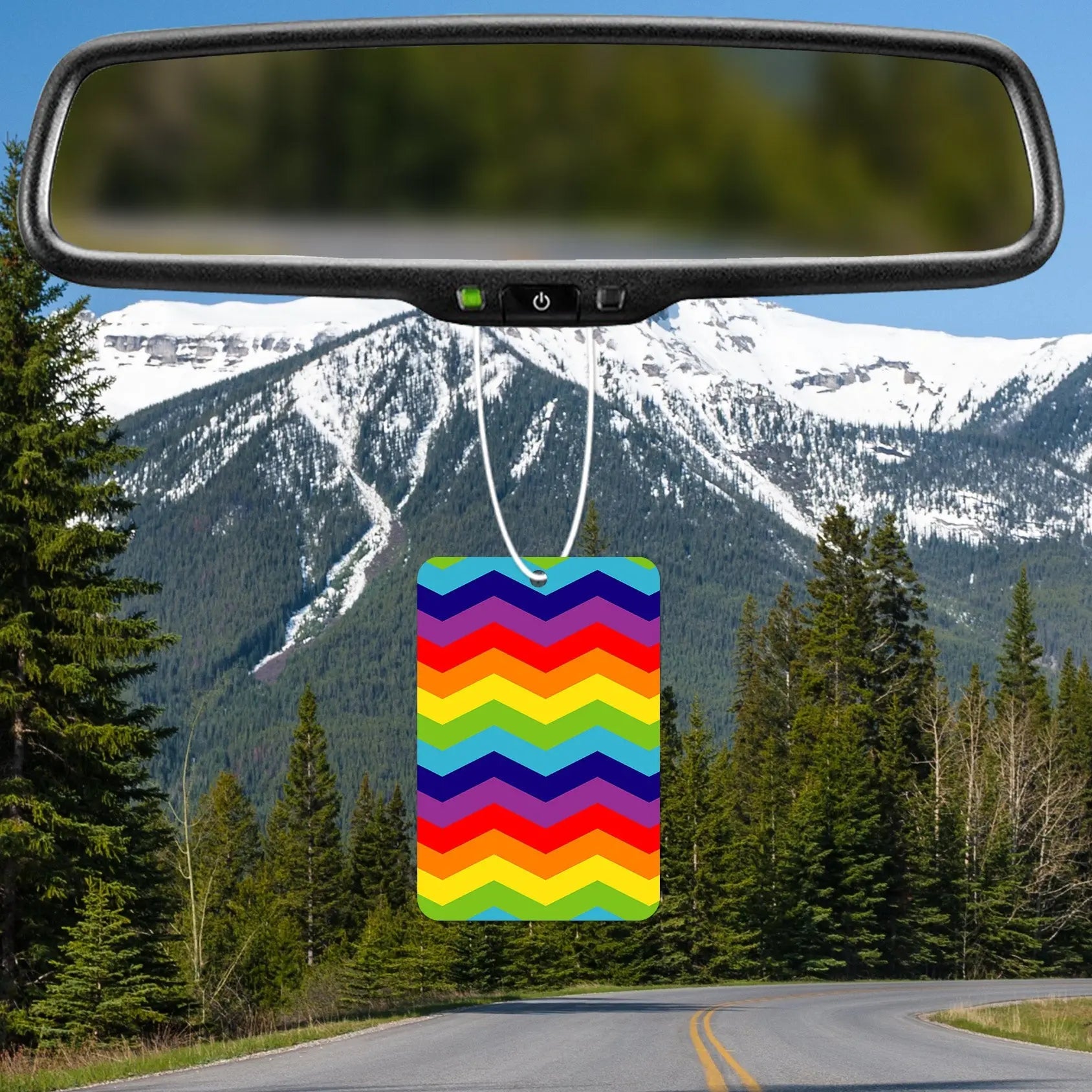 Colorful Zigzag Pattern Air Freshener