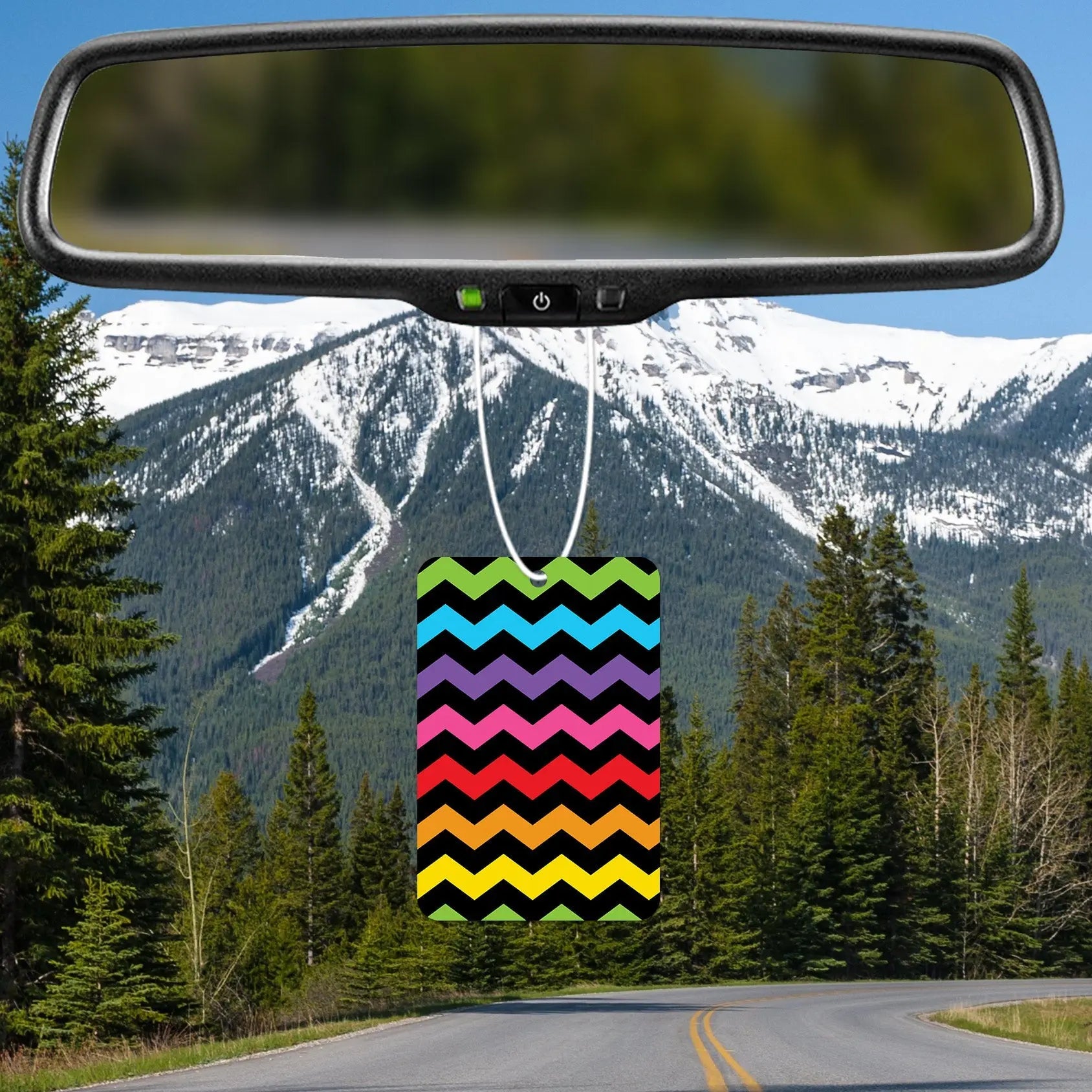 Colorful Zigzag Pattern Air Freshener