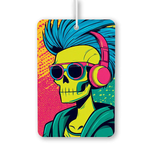 Cool Skeleton with Headphones Air Freshener