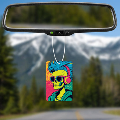 Cool Skeleton with Headphones Air Freshener