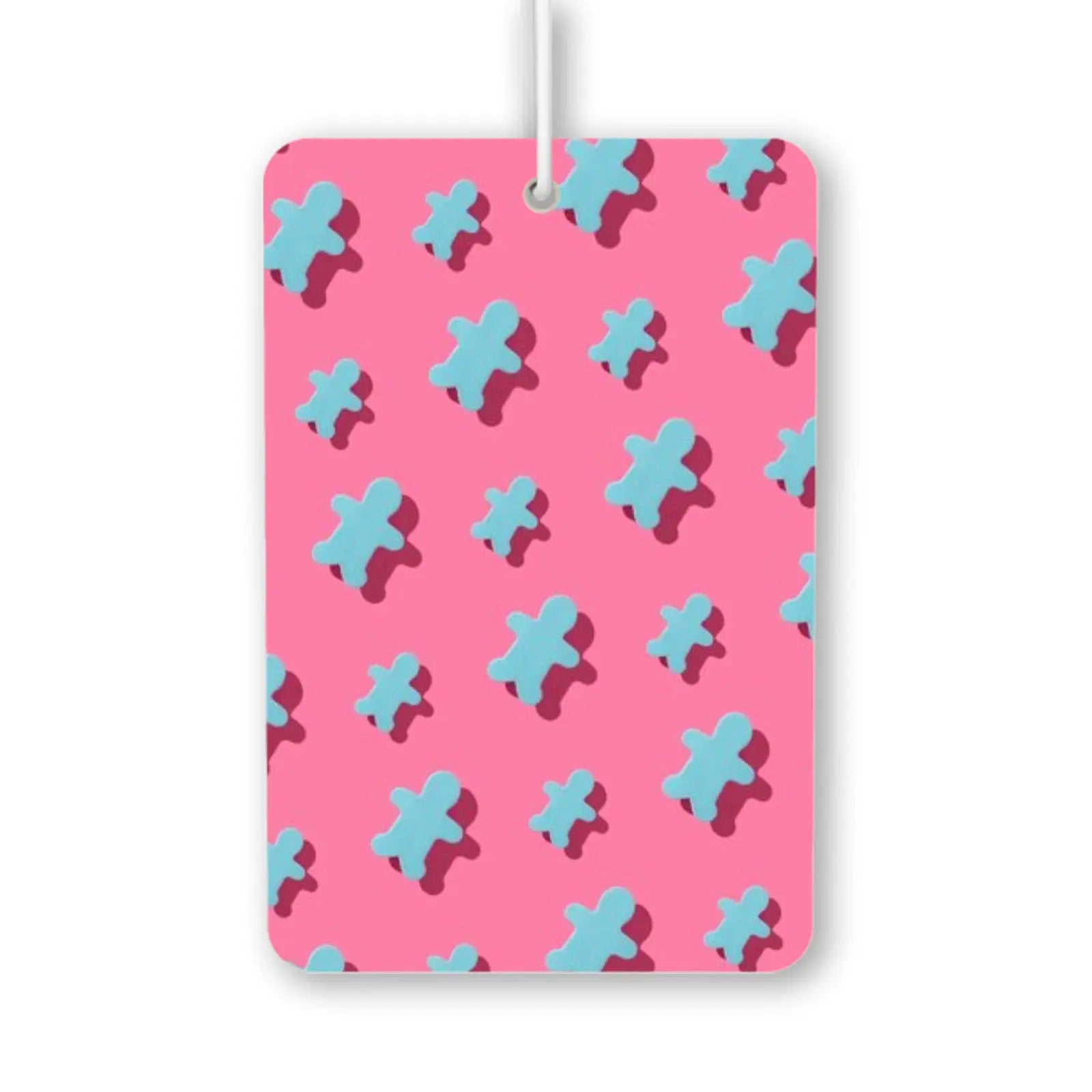 Cute Blue Gingerbread Man Air Freshener