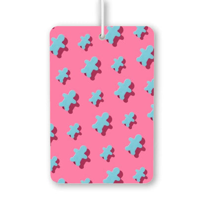 Cute Blue Gingerbread Man Air Freshener