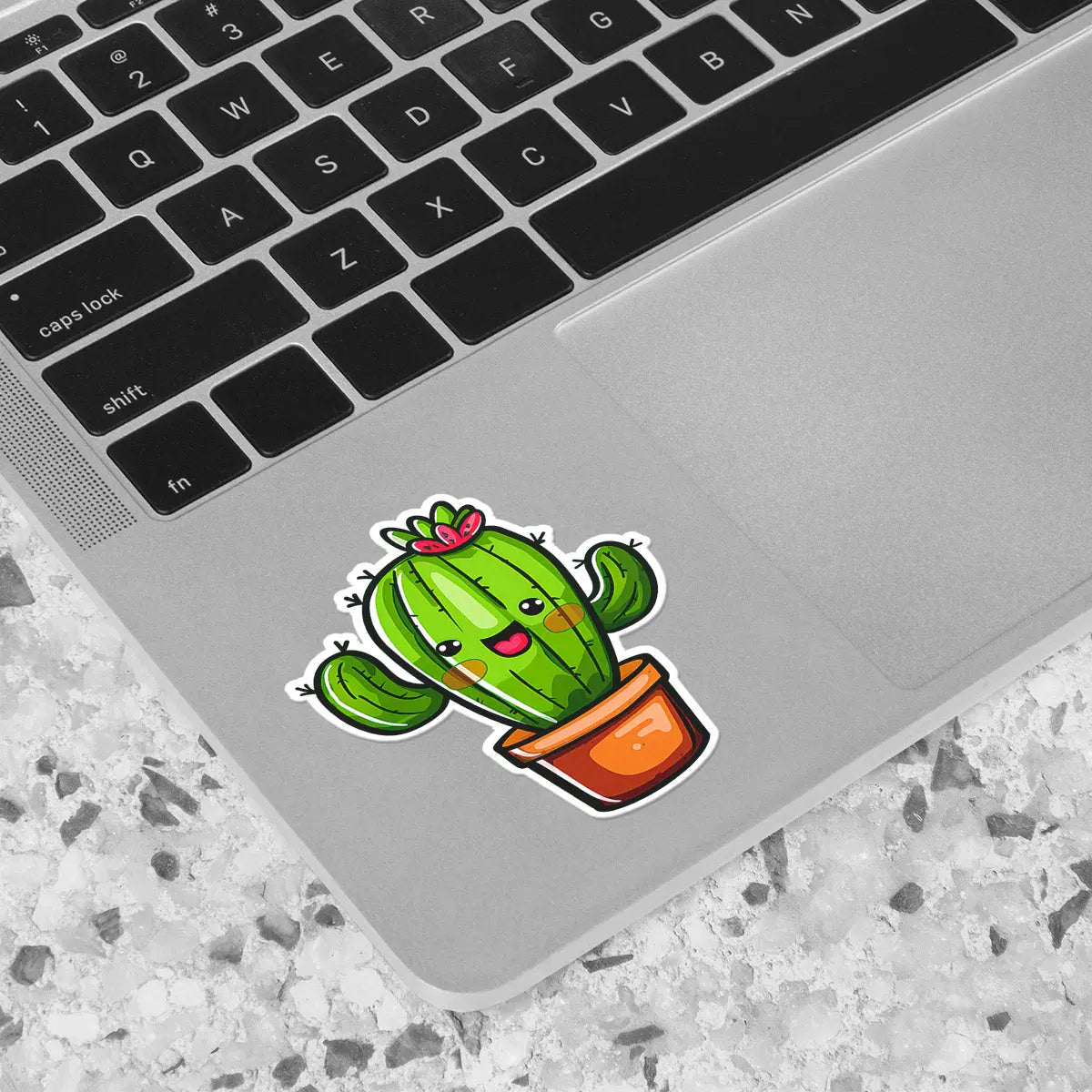 Cute Cactus Character Sticker