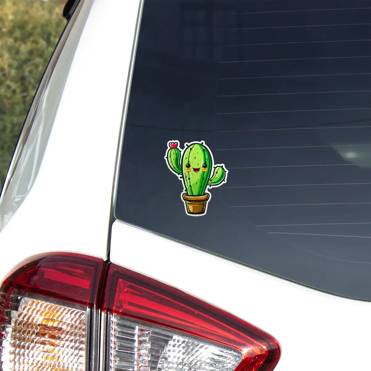 Cute Cactus Character Sticker