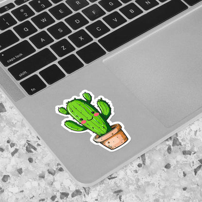 Cute Cactus in Pot Sticker