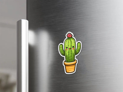 Delightful Cartoon Cactus Magnet – Instafreshener