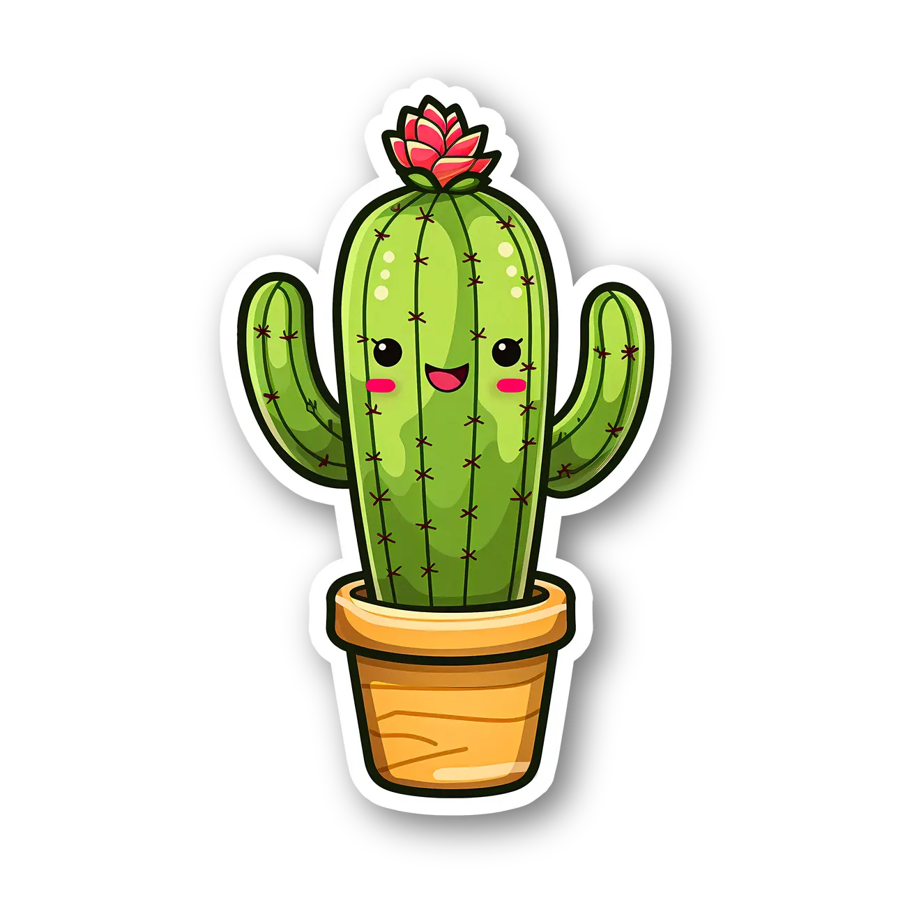 Cute Cactus Sticker