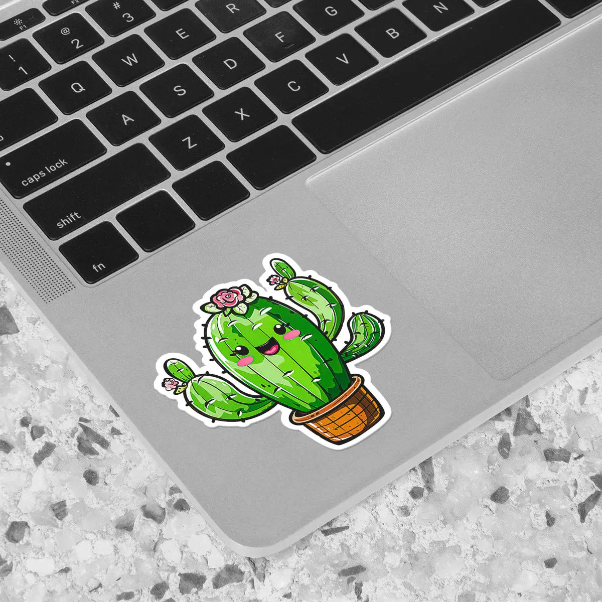 Cute Cactus with Flowers Sticker