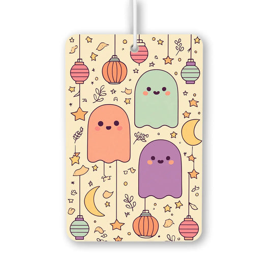 Cute Ghosts and Lanterns Air Freshener