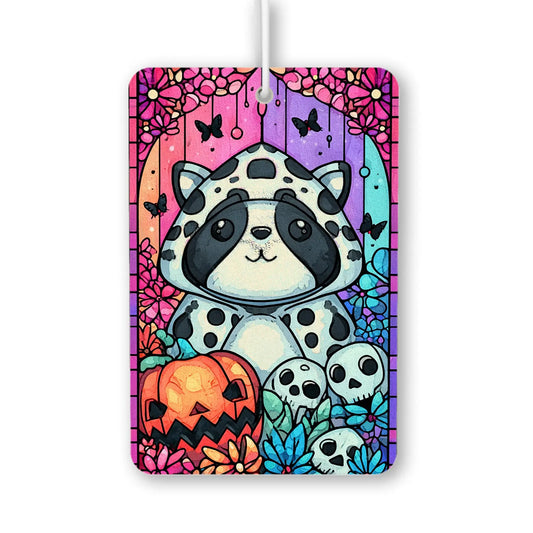 Cute Panda in Stained Glass Design Air Freshener