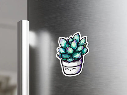 Cute Succulent Plant Magnet
