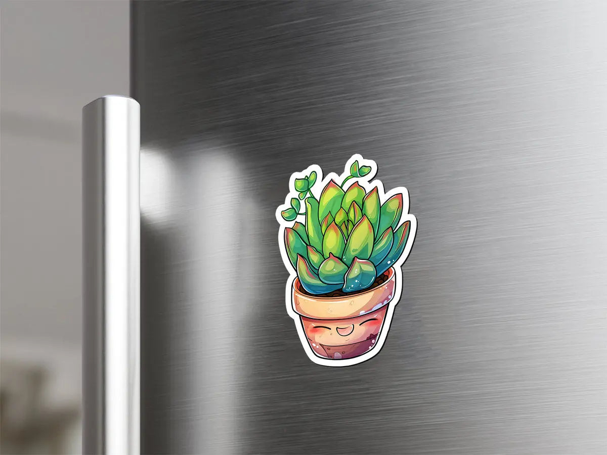 Cute Succulent Plant Magnet