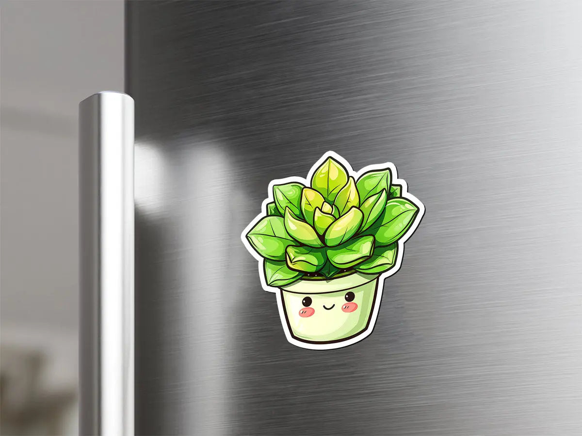 Cute Succulent Plant Magnet