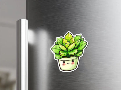 Cute Succulent Plant Magnet