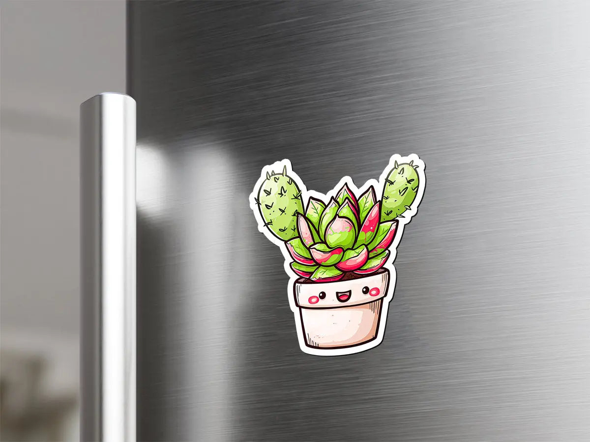 Cute Succulent Plant Magnet