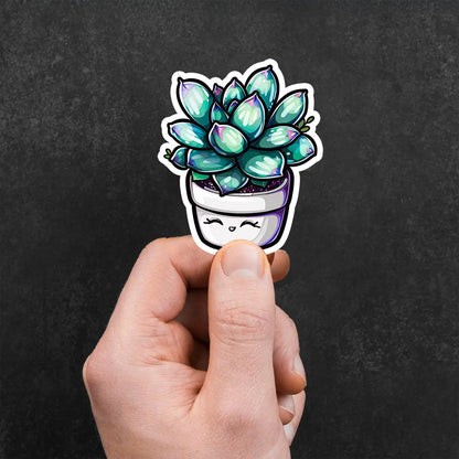Cute Succulent Plant Sticker