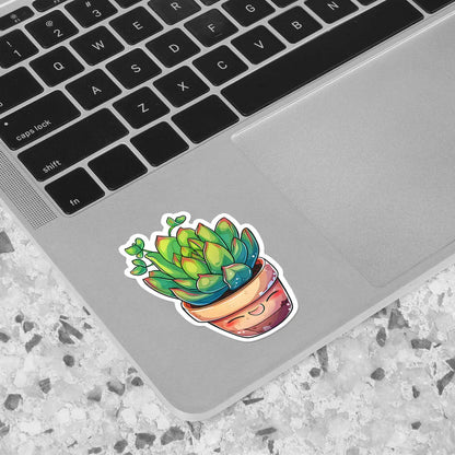 Cute Succulent Plant Sticker