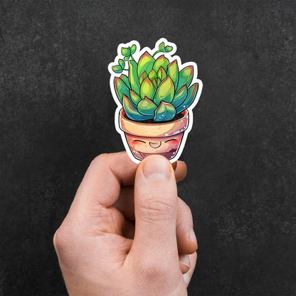 Cute Succulent Plant Sticker