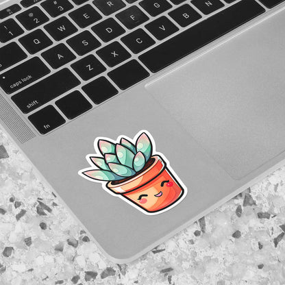 Cute Succulent Plant Sticker