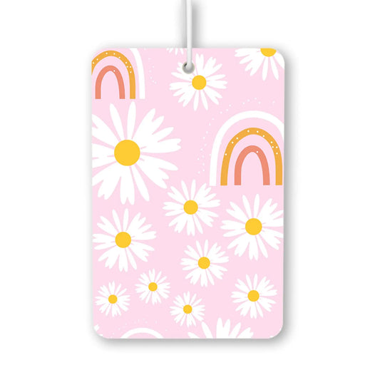 Daisy and Rainbow Pattern Air Freshener