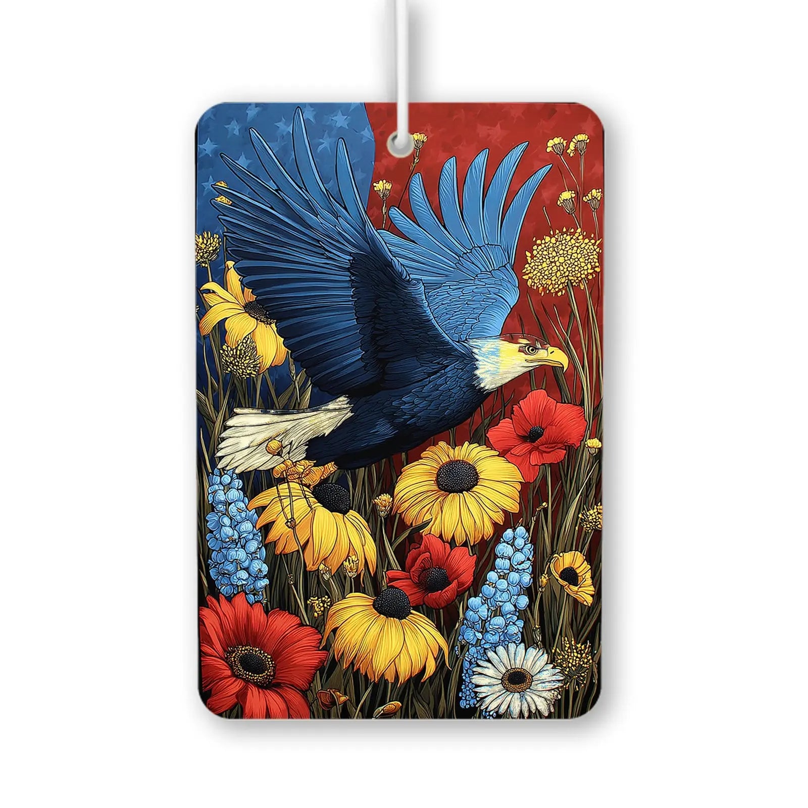 Eagle and Floral Design Air Freshener