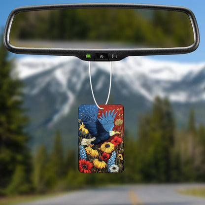 Eagle and Floral Design Air Freshener