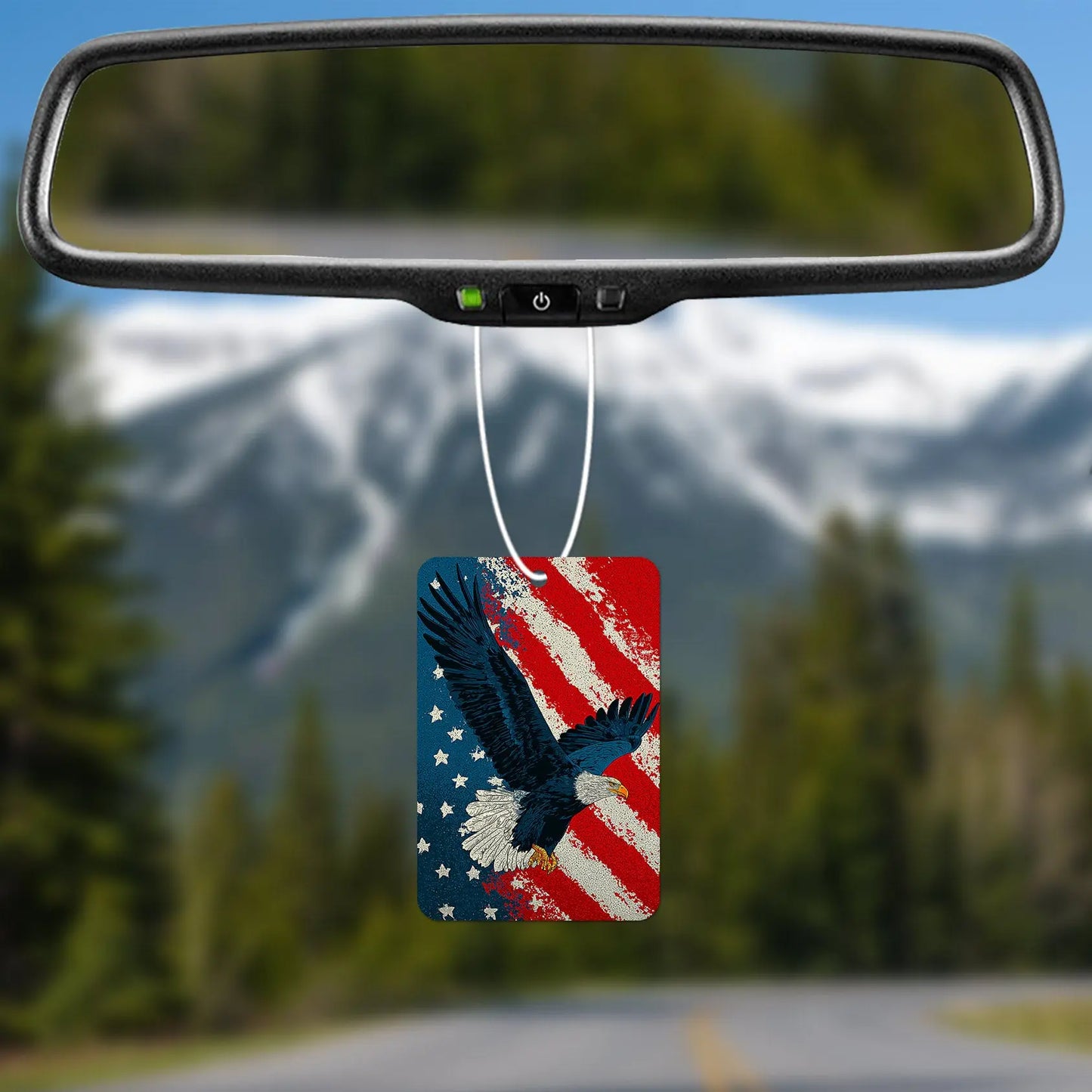 Eagle on American Flag Air Freshener