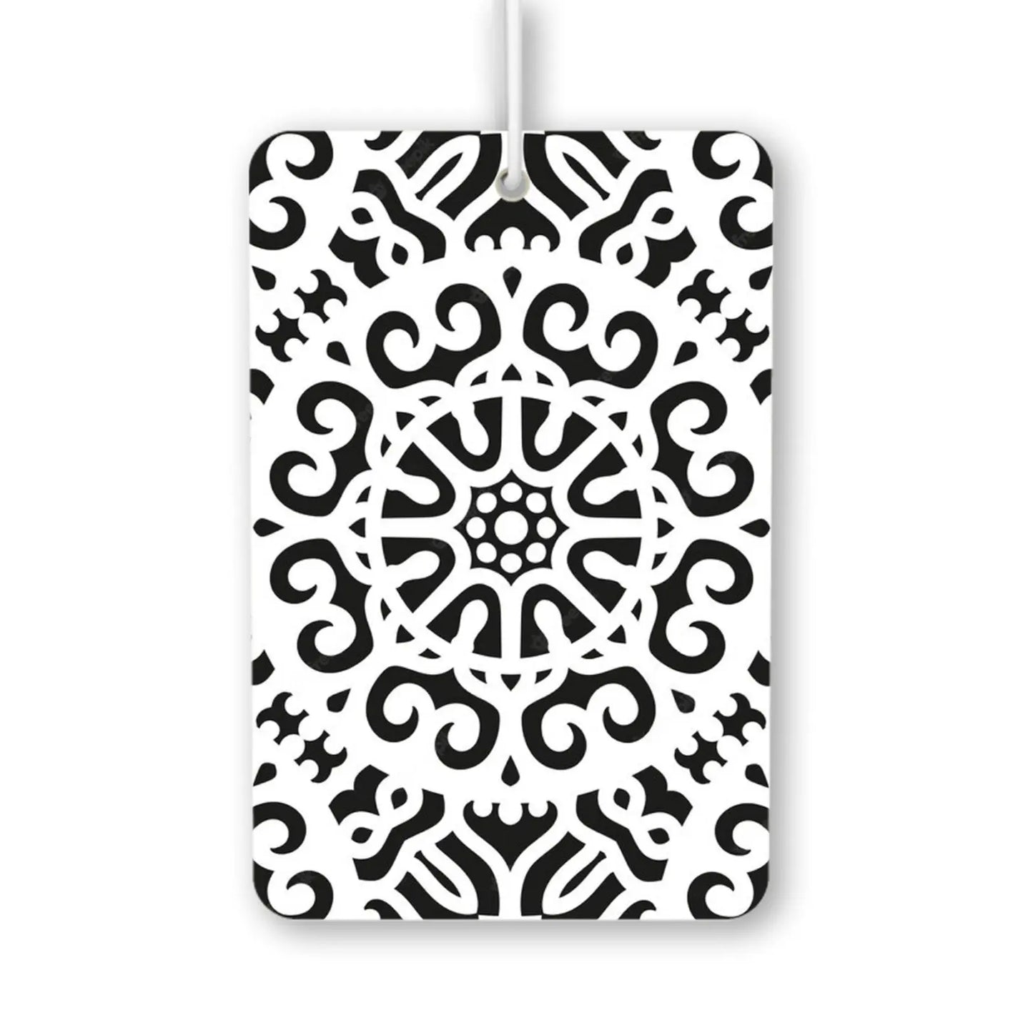 Elegant Black and White Pattern Air Freshener
