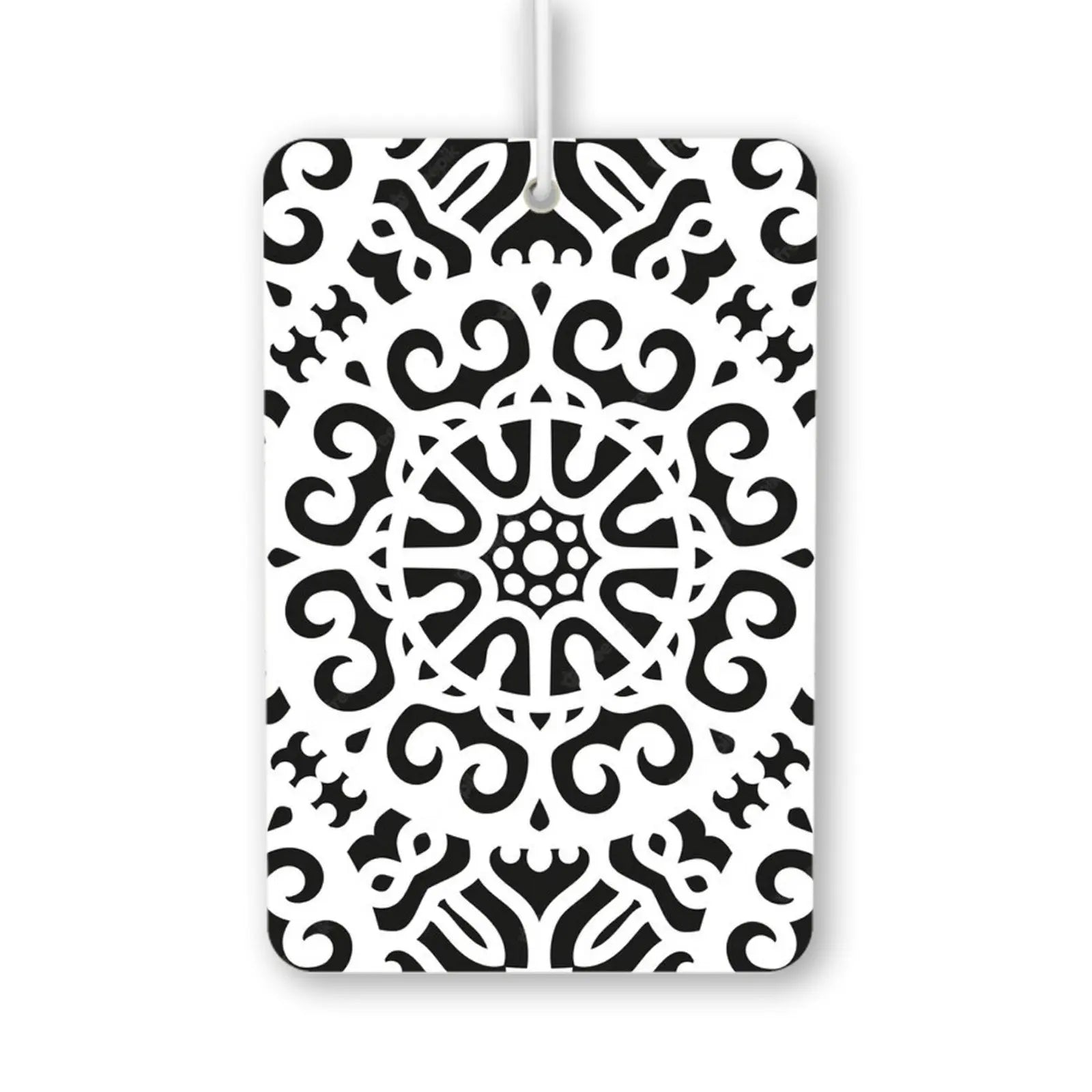 Elegant Black and White Pattern Air Freshener