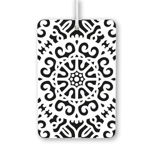 Elegant Black and White Pattern Air Freshener