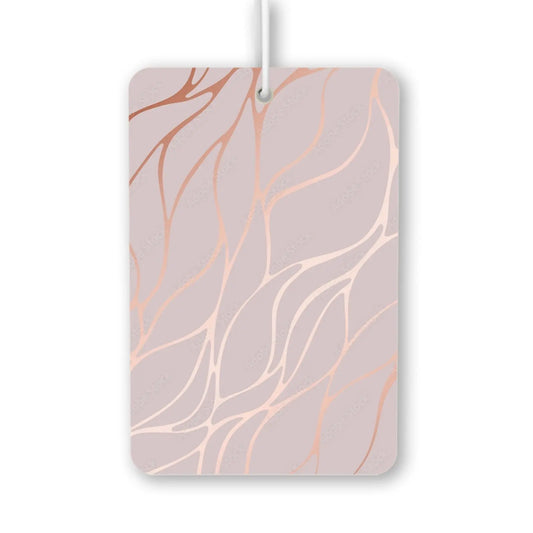 Elegant Rose Gold Leaf Pattern Air Freshener
