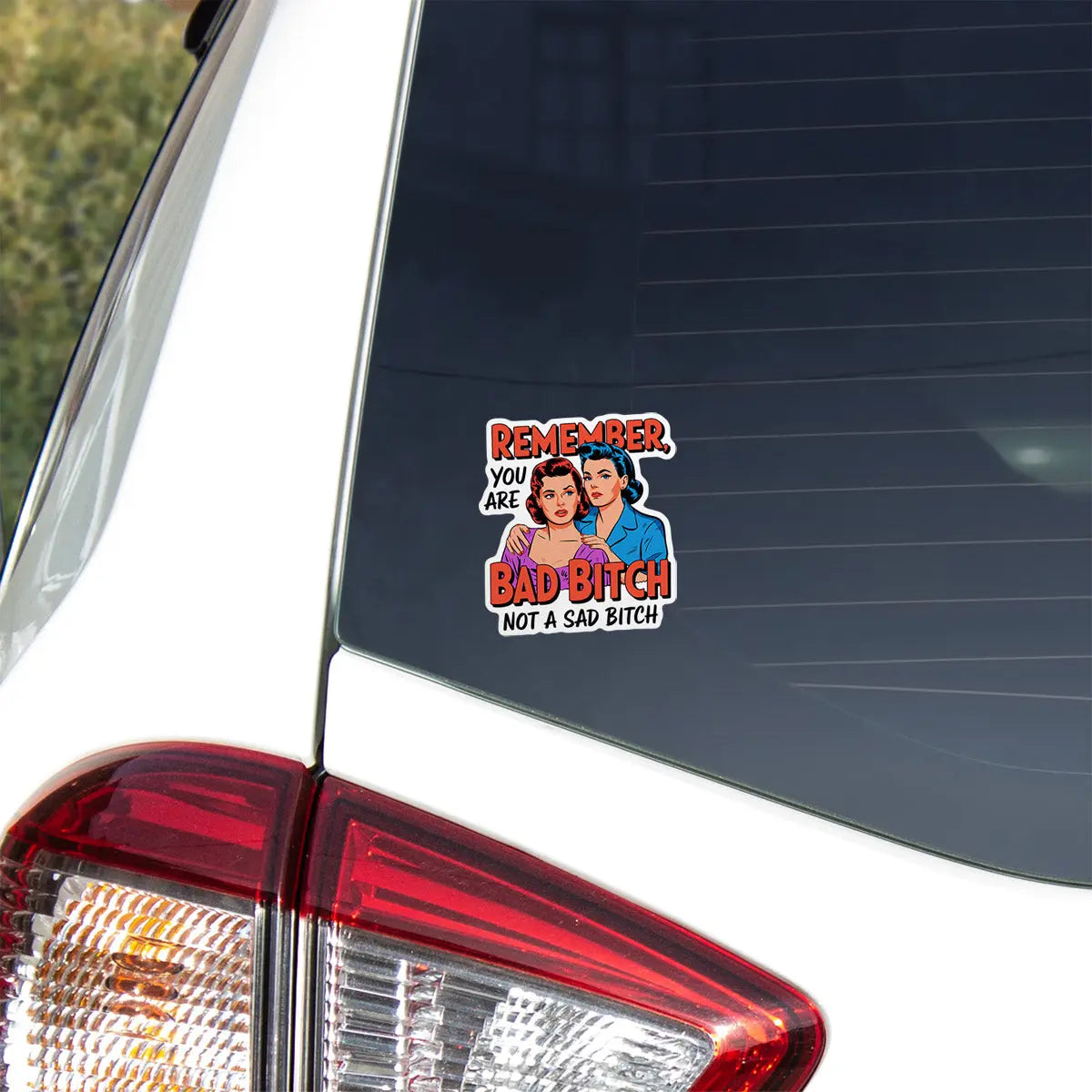 Empowering Retro Women Quote Sticker