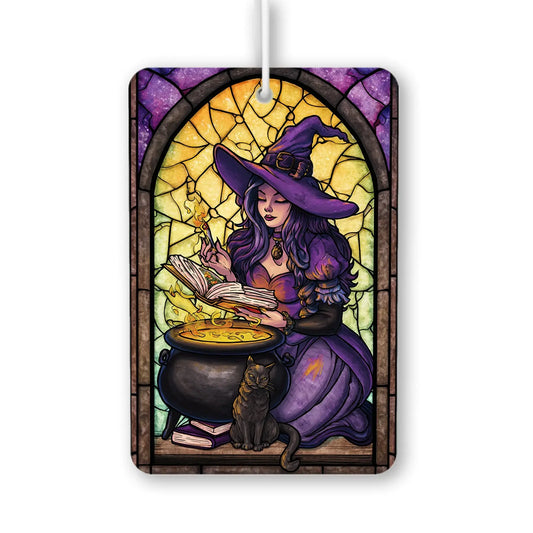 Enchanting Witch with Cauldron Air Freshener