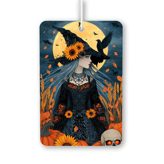 Enchanting Witch with Sunflowers Air Freshener