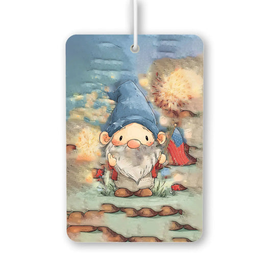 Festive Gnome with Fireworks Air Freshener