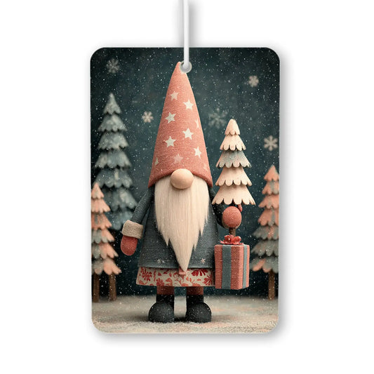 Festive Gnome with Gift Air Freshener