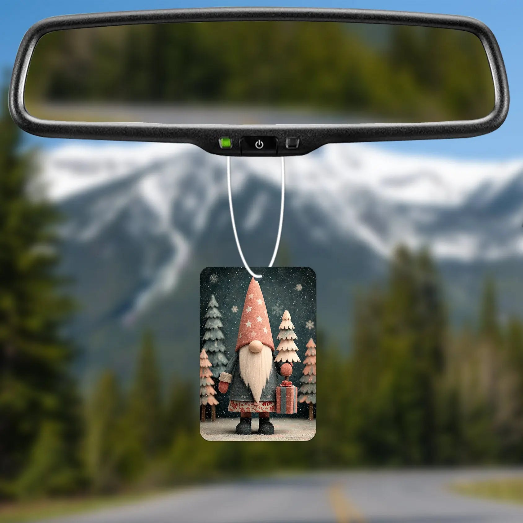Festive Gnome with Gift Air Freshener