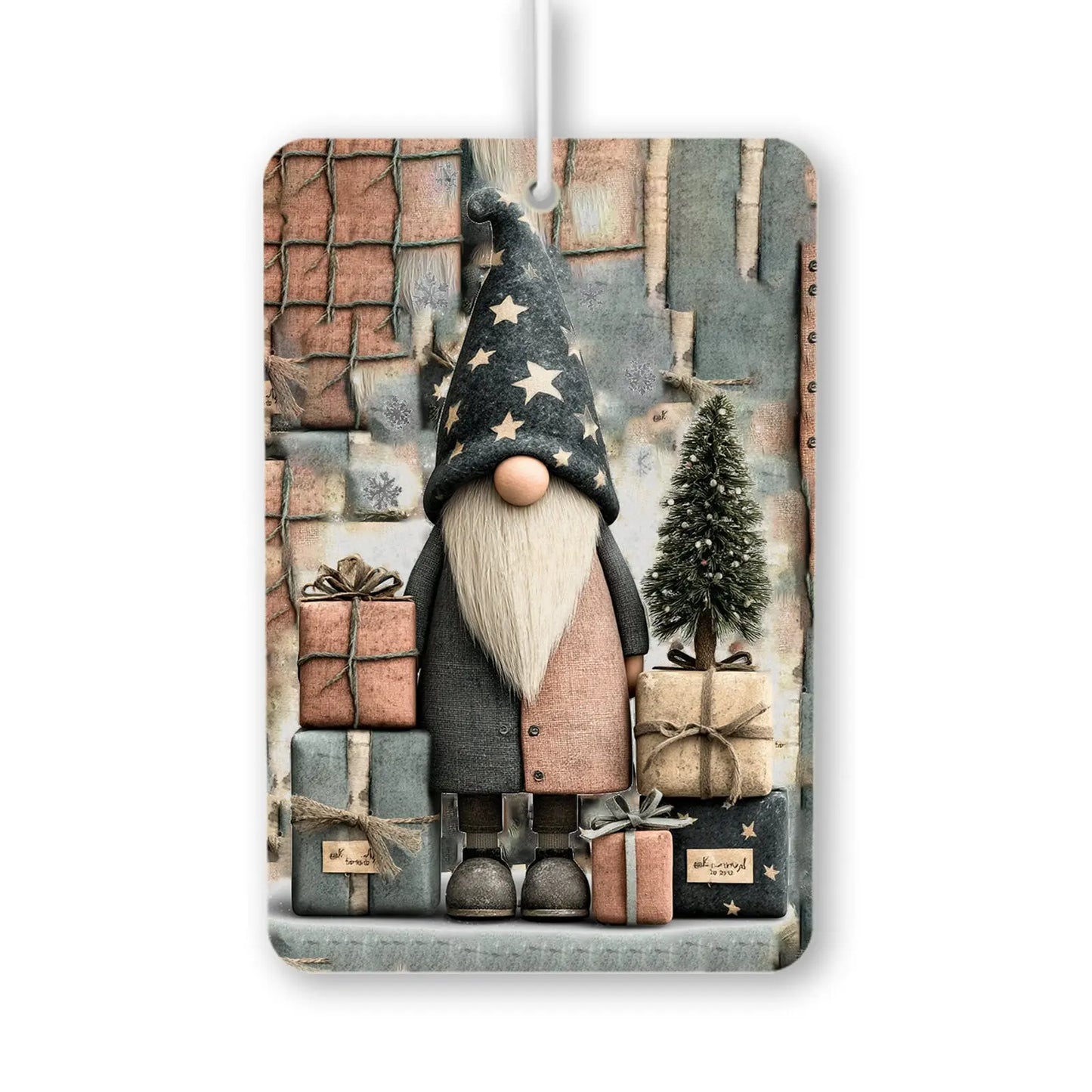 Festive Gnome with Gifts Air Freshener