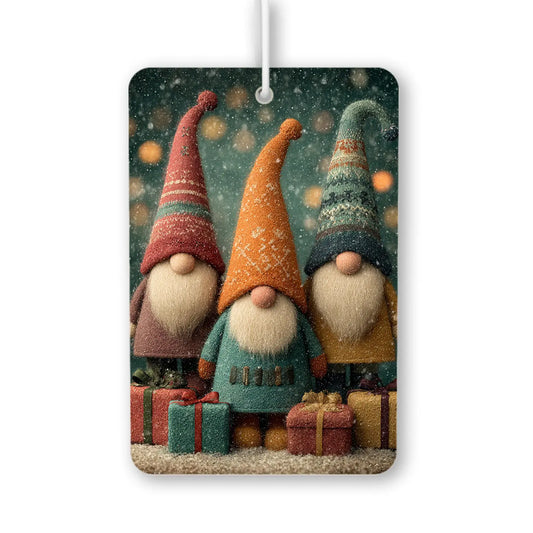 Festive Gnomes with Gifts Air Freshener