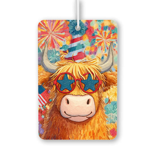 Festive Highland Cow Air Freshener