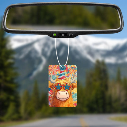 Festive Highland Cow Air Freshener